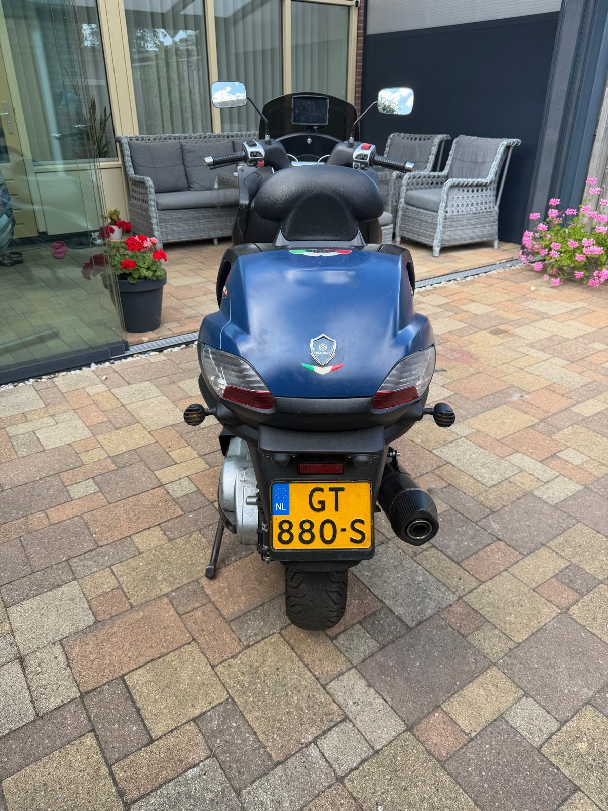 Piaggio MP3 400cc met LeoVince uitlaat, lichte schade, Ophalen, Gebruikt, Benzine, Overige modellen