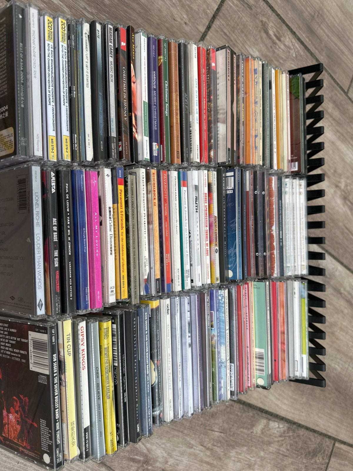 Grote collectie diverse CD's met opbergrek, Ophalen, Gebruikt, Pop, Inclusief doosje