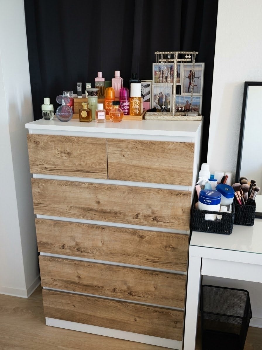 IKEA MALM ladekast - Zo goed als nieuw, 5 laden of meer, 100 tot 150 cm, Zo goed als nieuw, 25 tot 50 cm