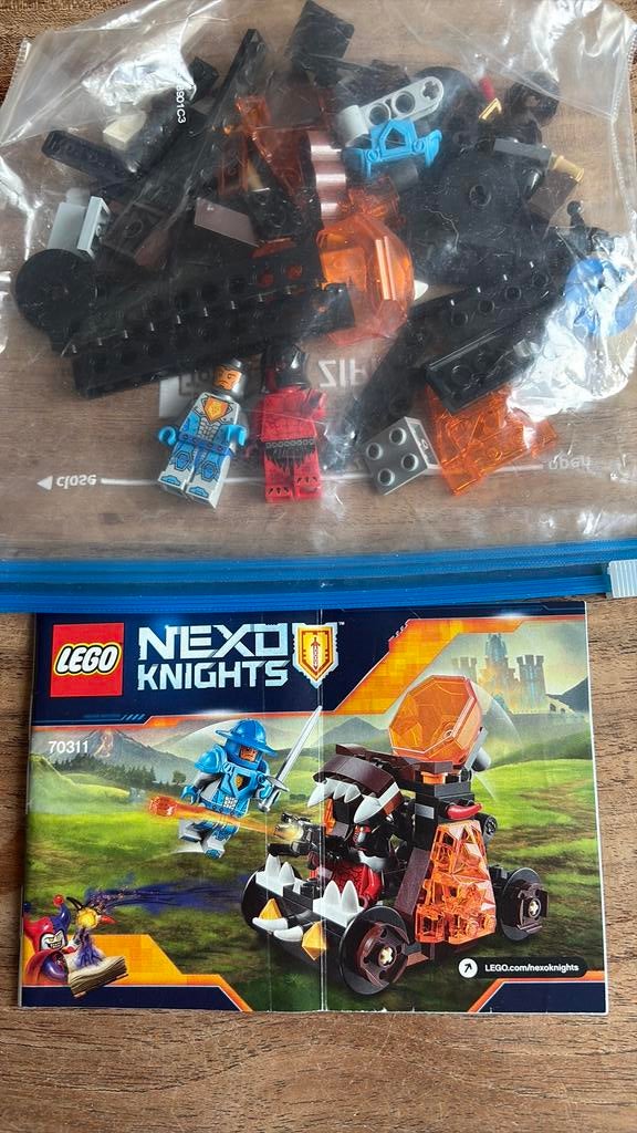 Lego Nexo Knights 70311 katapult, Gebruikt, Overige thema's, Lego, Ophalen of Verzenden
