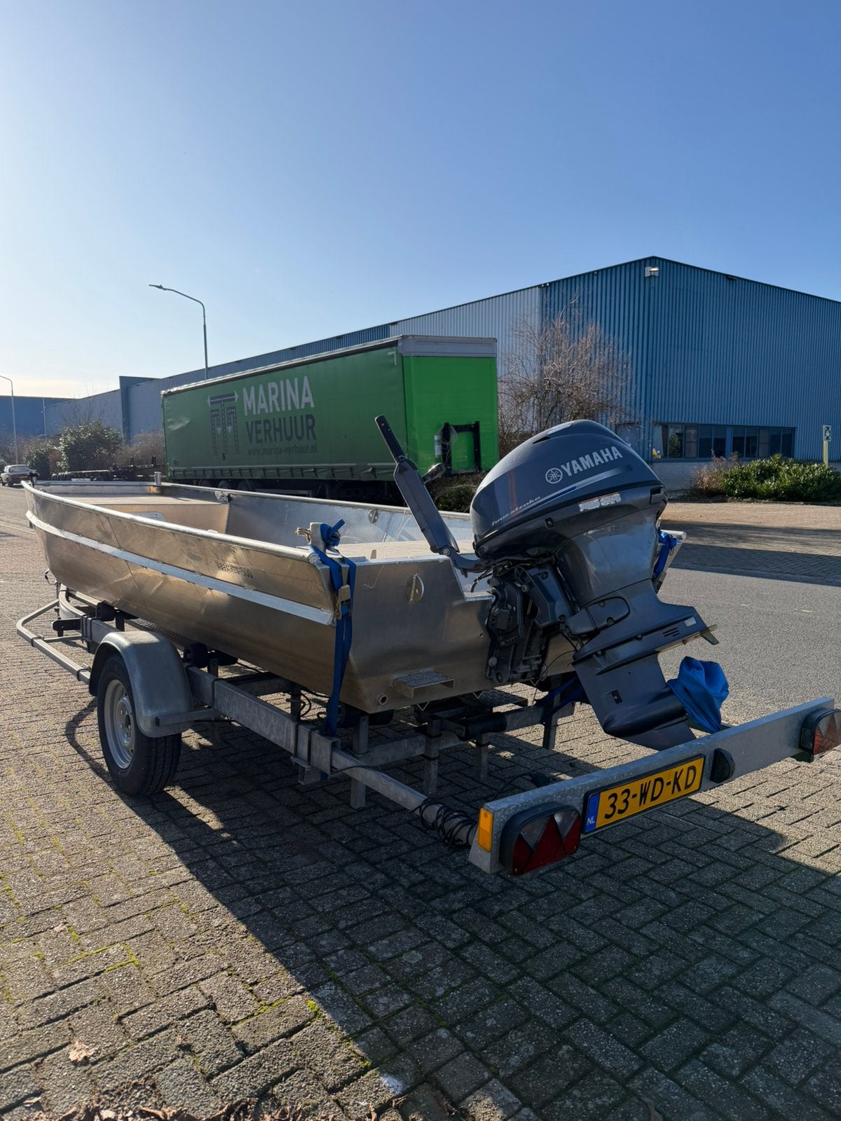 Werkboot vaartjes 500, incl. 30 pk yamaha 4takt, Ophalen, 10 tot 30 pk, Gebruikt, Viertaktmotor