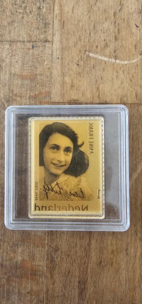 PostNL Gouden Postzegel Anne Frank, Ophalen of Verzenden, Na 1940, Postfris