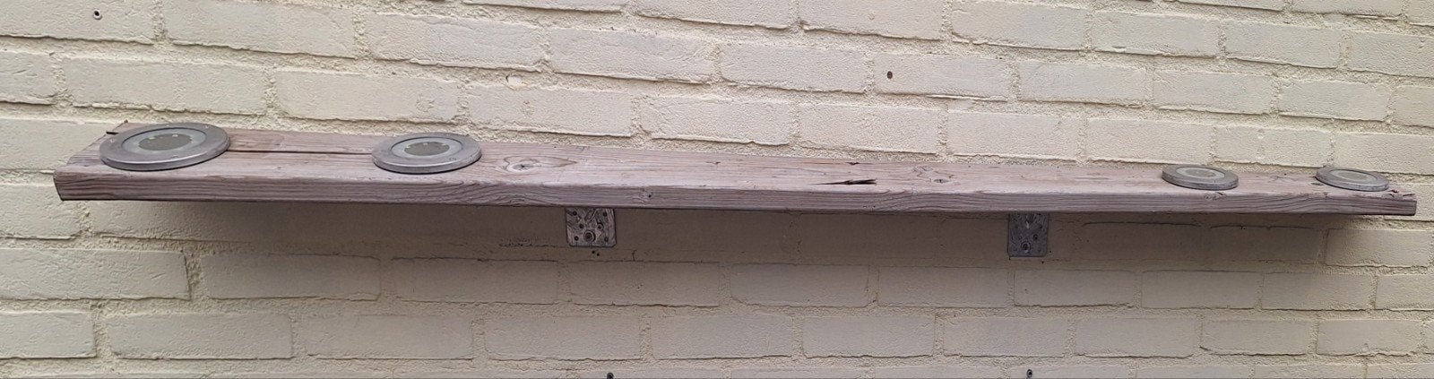 Wandplanken met lampjes, Ophalen, Zonne-energie, Gebruikt, Licht-donker-sensor
