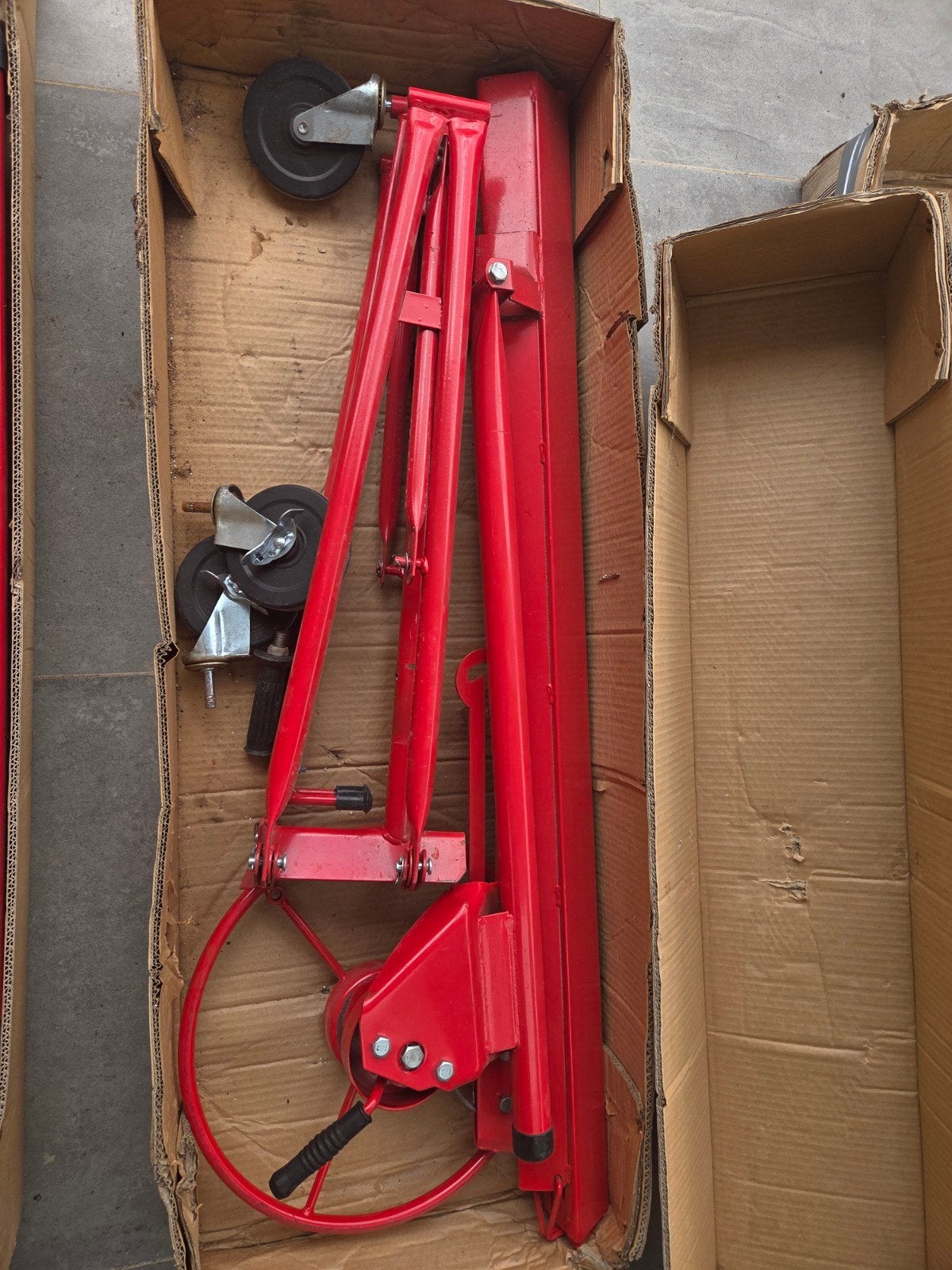 Gipsplafond lift - opvouwbaar, Ophalen
