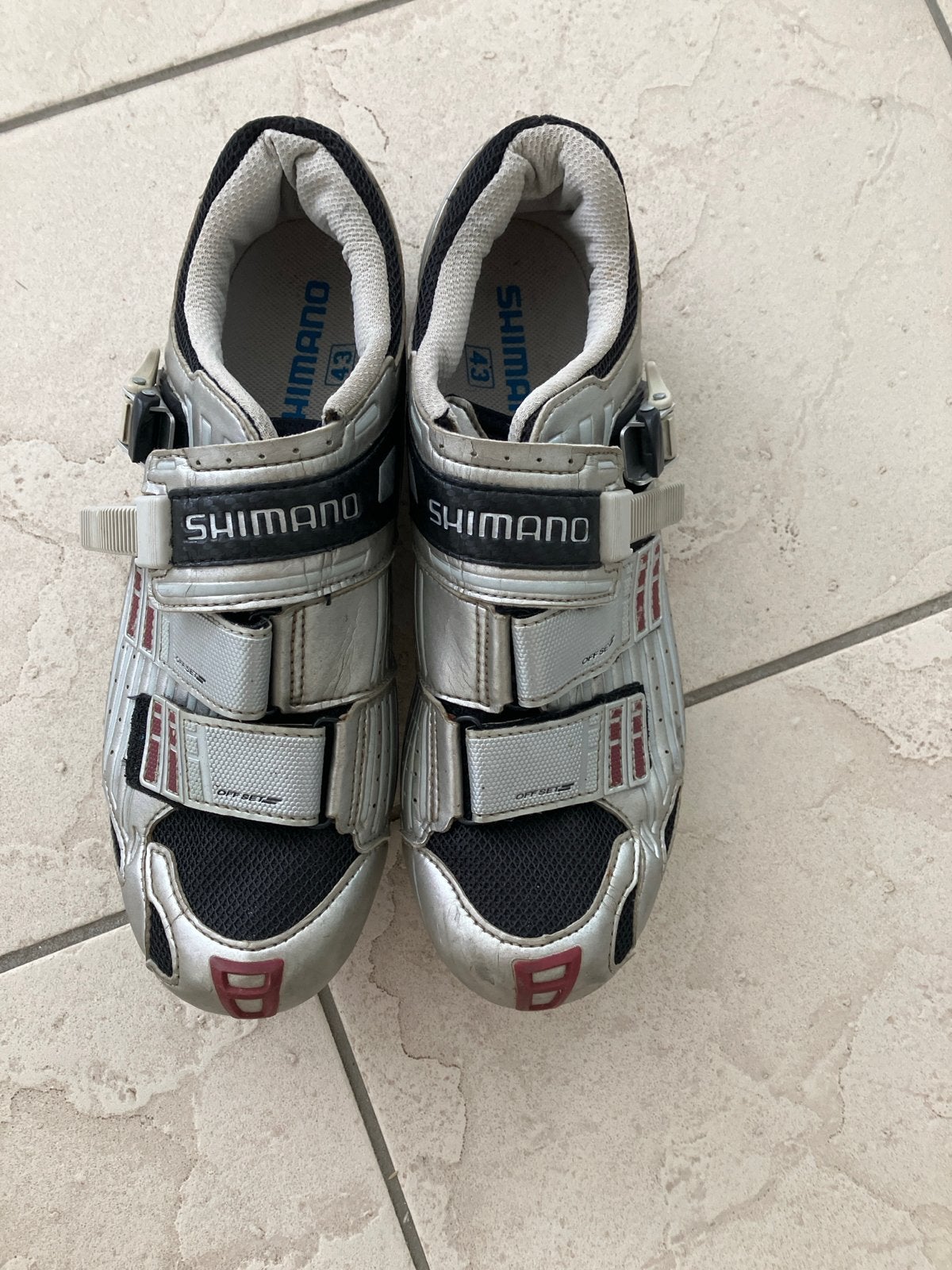 Shimano fietsschoenen maat 43, Fietsen en Brommers, Fietsaccessoires | Fietskleding, Ophalen, Gebruikt, Heren, Schoenen