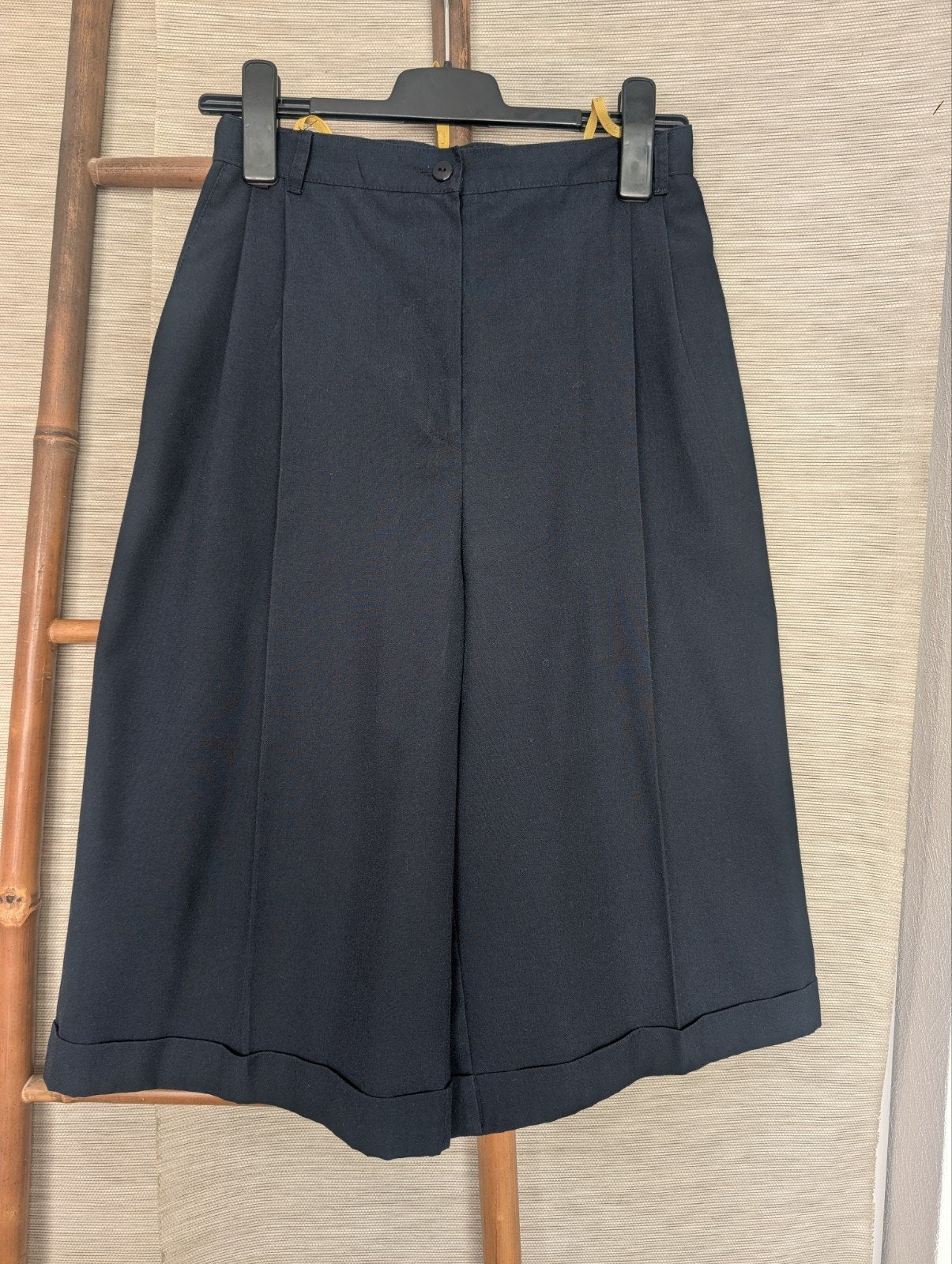 Vintage bermuda broek. Donkerblauw, Ophalen of Verzenden, Gedragen, Maat 38/40 (M), Blauw