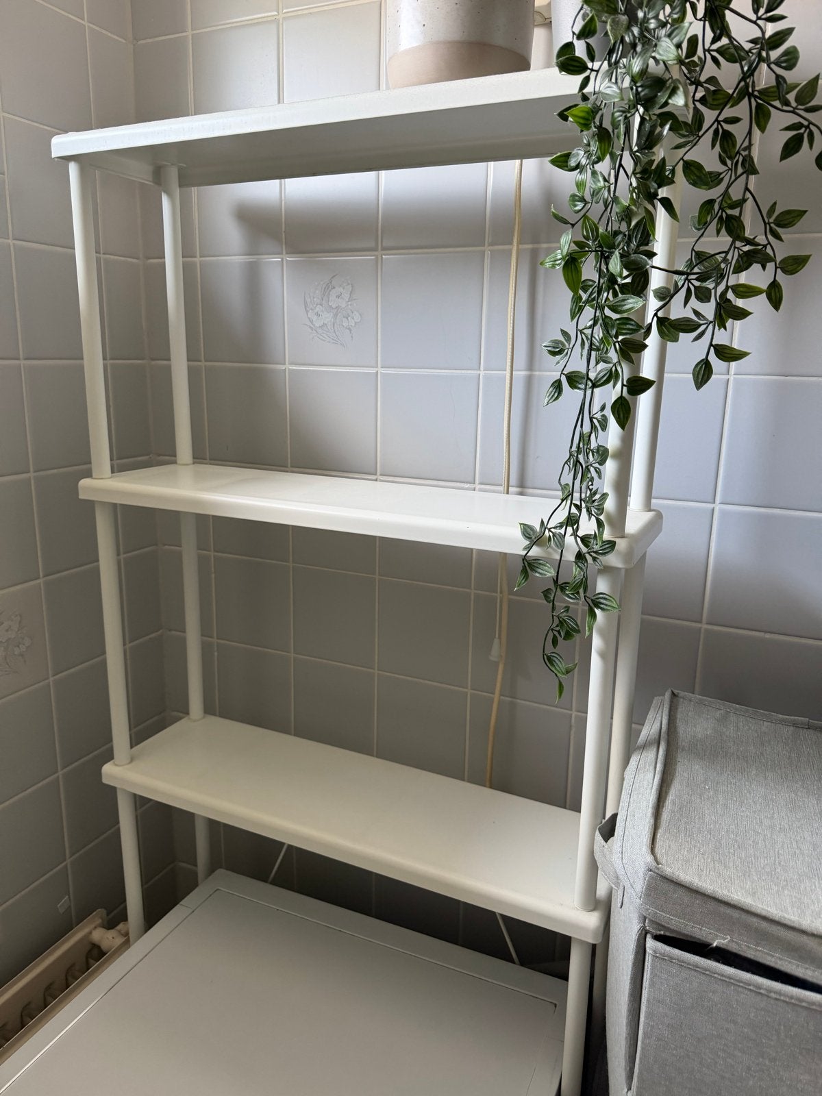 Handige Ombouw voor Wasmachine Kast - Wit Rek, Ophalen, Gebruikt