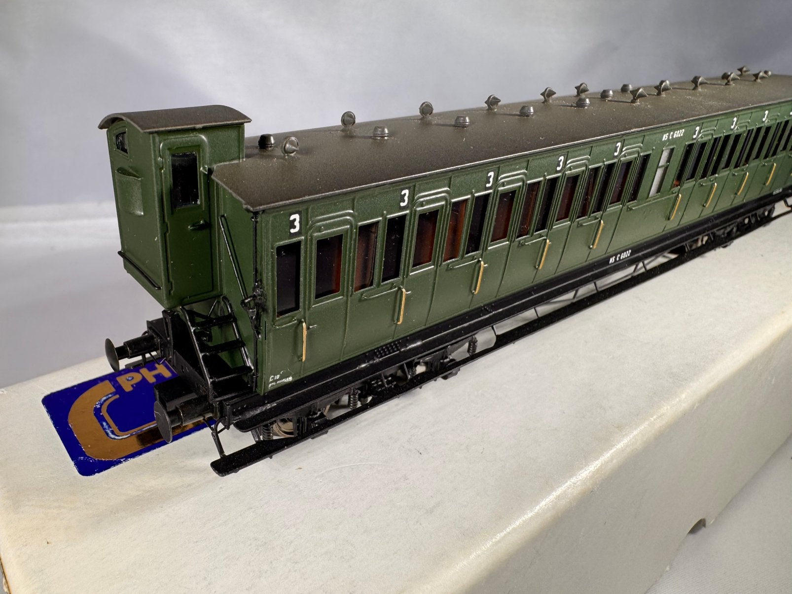 Philotrain messing coupe rijtuig NS C 6022 lijst 870/39-3, Overige merken, Gelijkstroom, Wagon, Ophalen of Verzenden