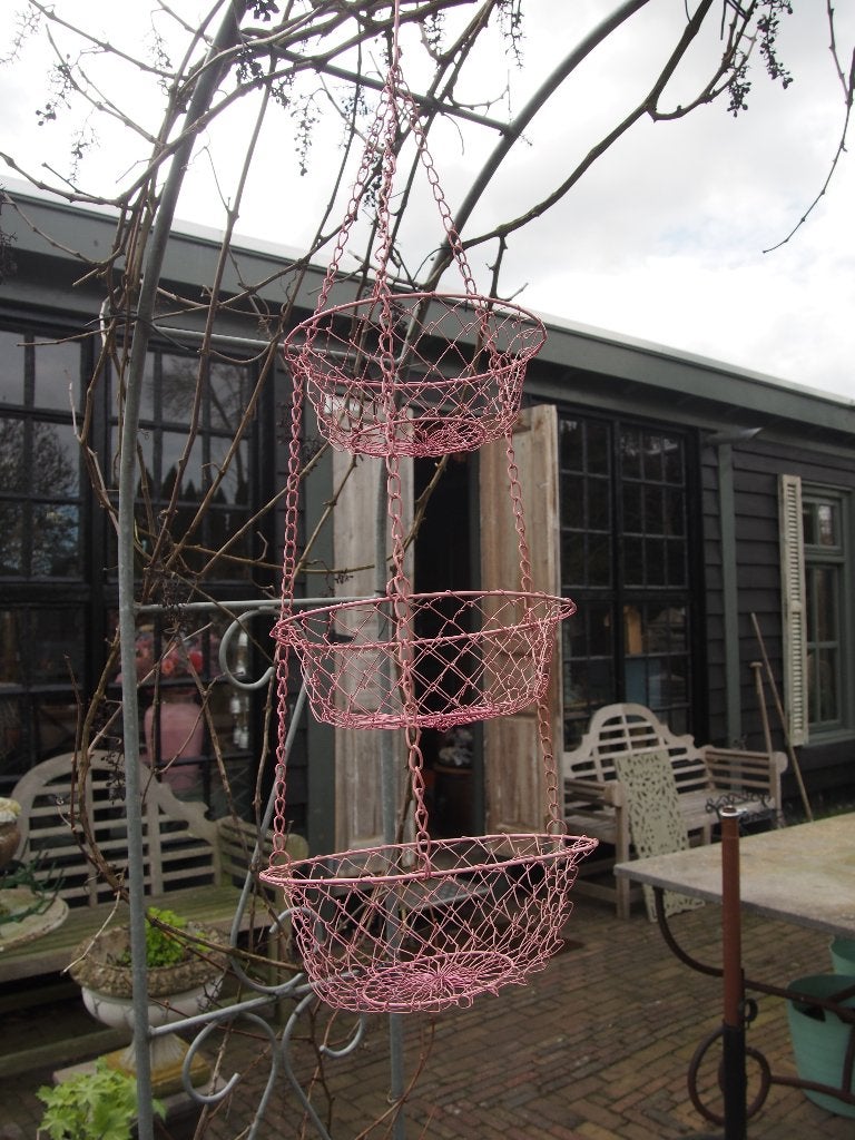 Roze hang etagere voor in de keuken, Ophalen of Verzenden
