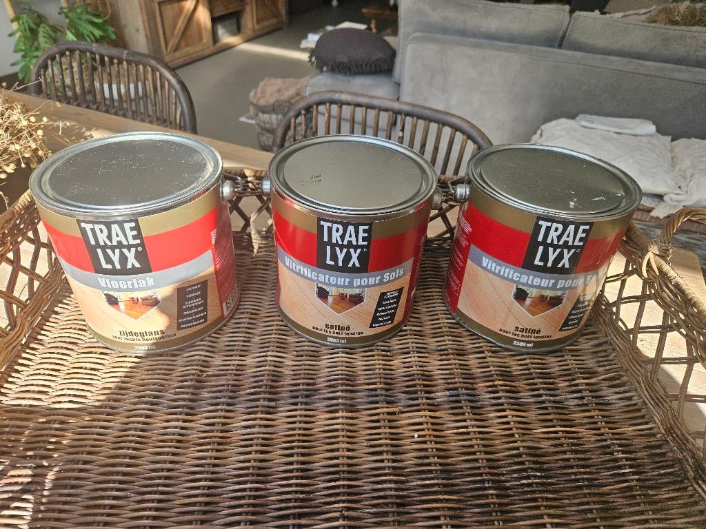 Traelyx vloerlak zijdeglans 2500 ml, Overige kleuren, Nieuw, Ophalen of Verzenden, Lak