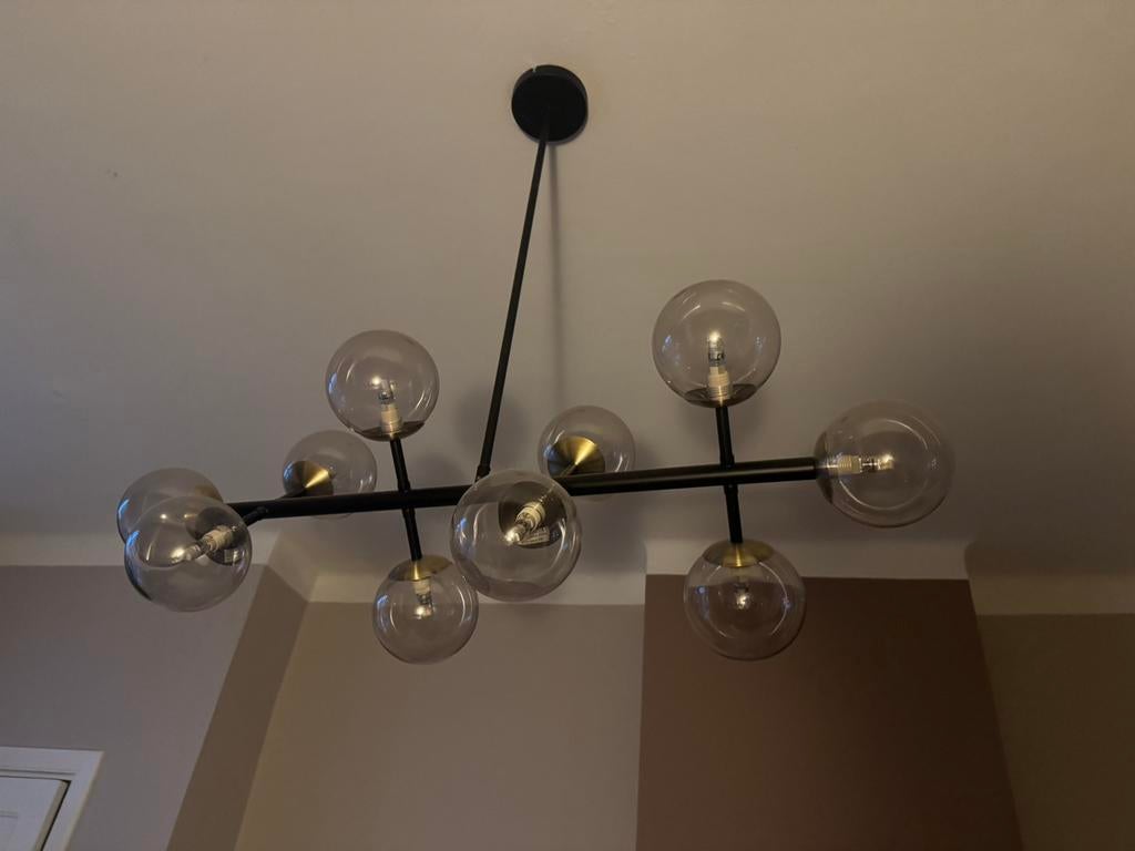 Lamp met glazen bollen Westwing, Ophalen, Zo goed als nieuw, Minder dan 50 cm