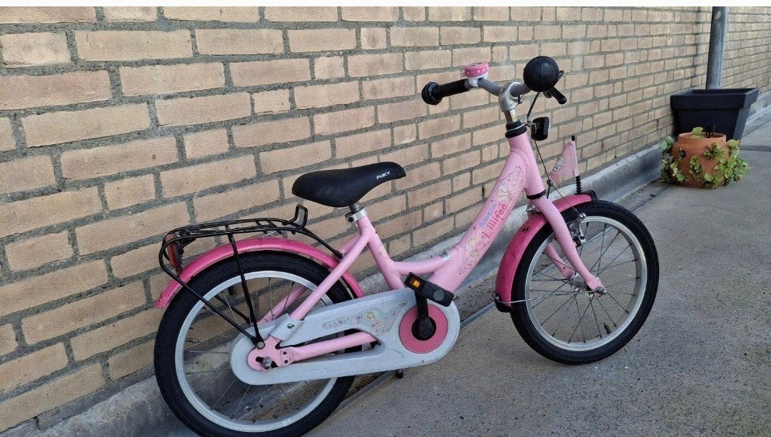 Roze Puky Little Fee kinderfiets met mandje, Ophalen, Gebruikt, 16 tot 20 inch, Puky