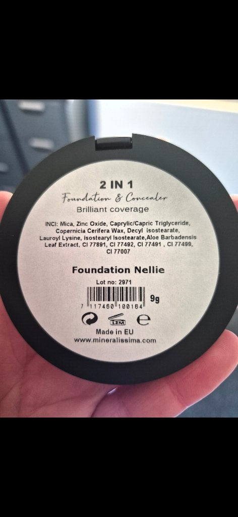 Foundation 2in1 mineralissima nellie, Sieraden, Tassen en Uiterlijk, Uiterlijk | Cosmetica en Make-up, Ophalen, Nieuw, Beige, Gehele gezicht