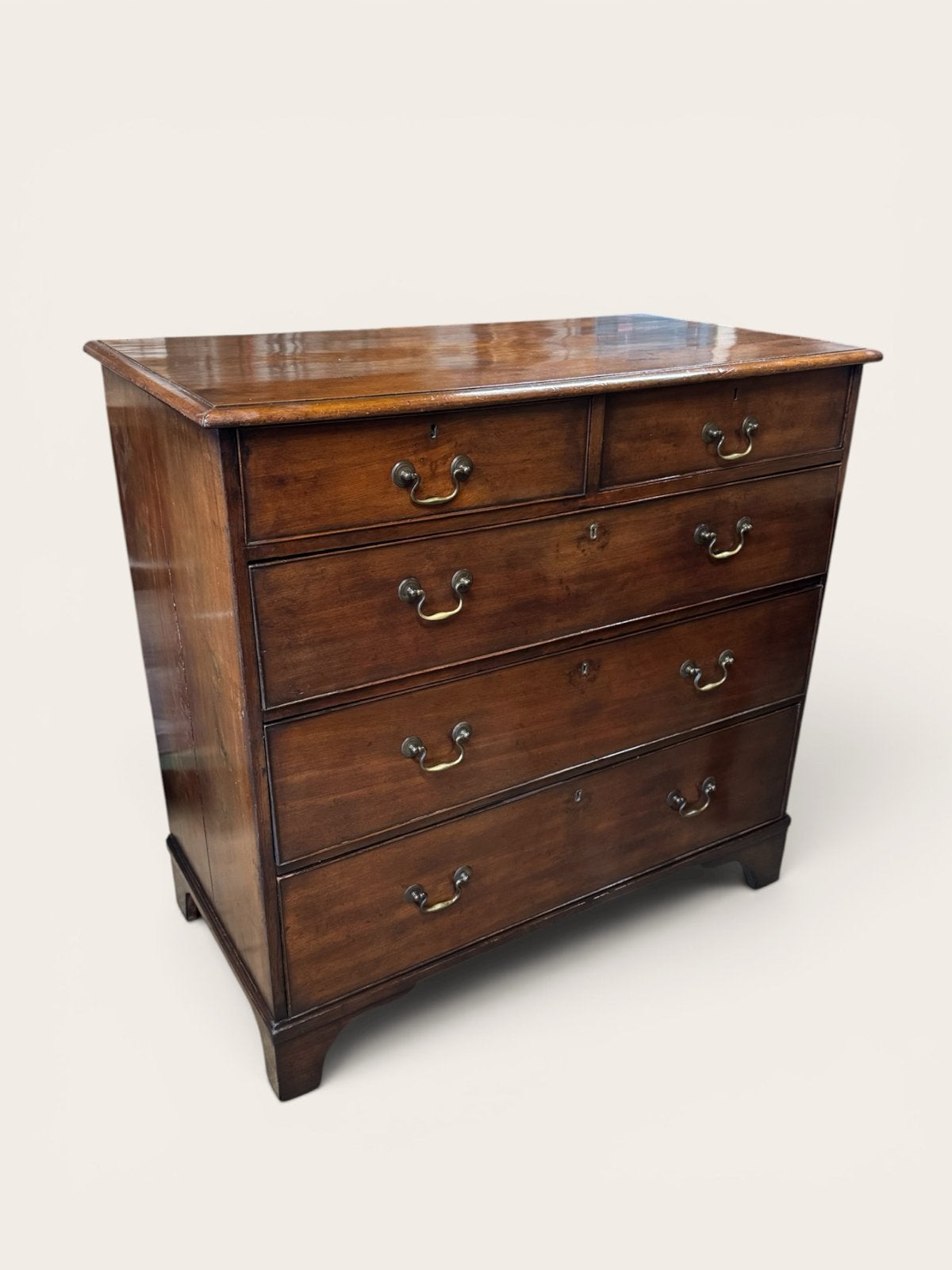 Antieke Engelse  Ladekast, Mahonie Hout, ca. 1780, Ophalen