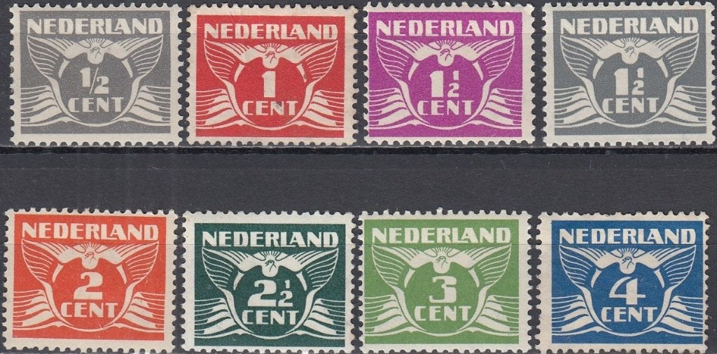 Nederland 2.08.1- 1926- Vliegende Duif - NVPH-169 t/m 176- O, Verzenden, T/m 1940, Postfris
