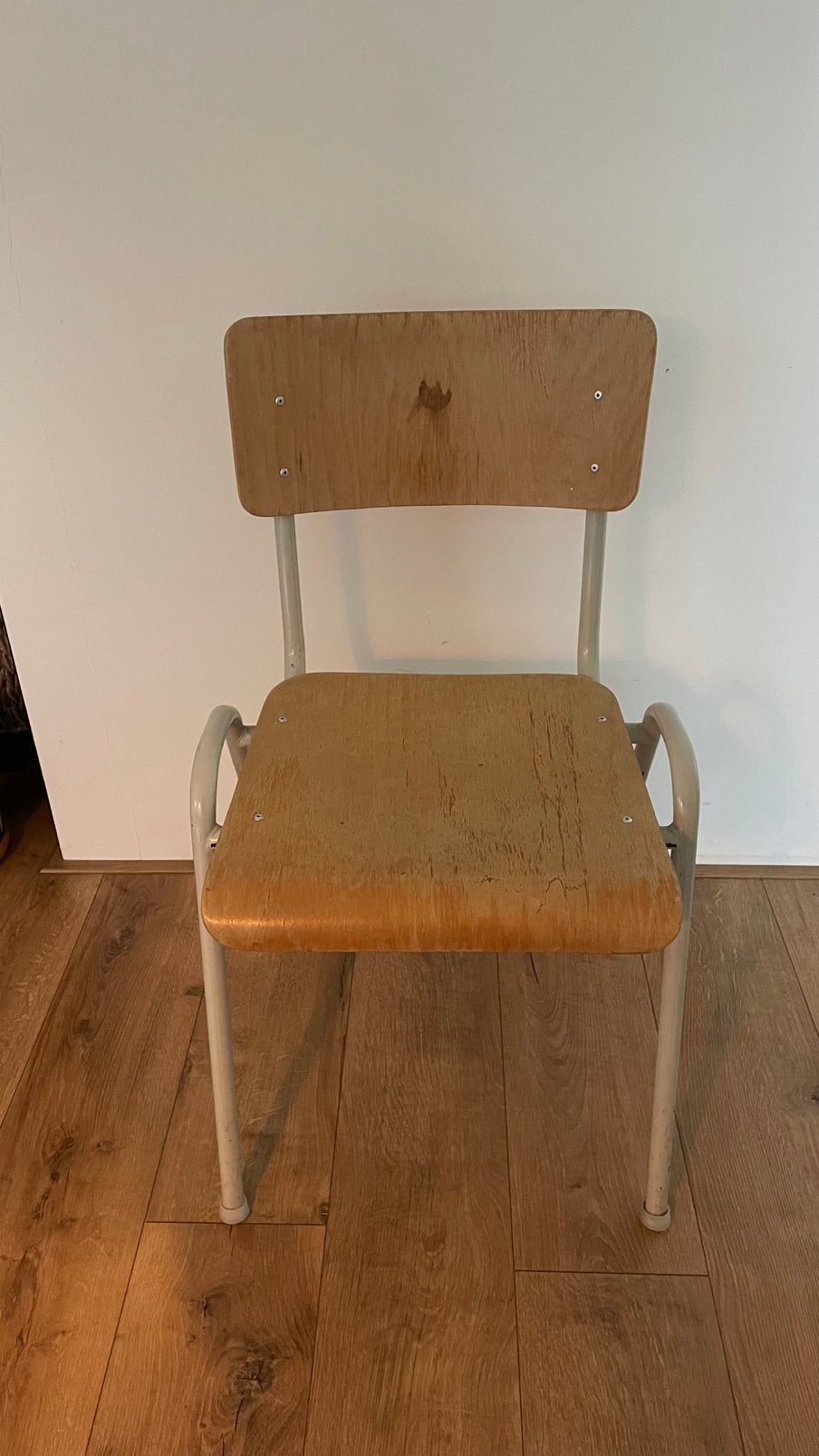 Vintage schoolstoel, Huis en Inrichting, Stoelen, Ophalen, Zo goed als nieuw, Eén