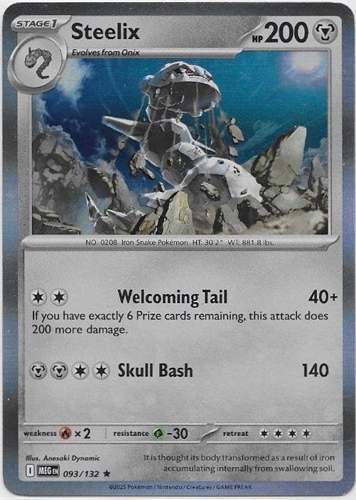 Mega Evolution,  Steelix [holo] 93/132, Verzenden, Nieuw, Losse kaart