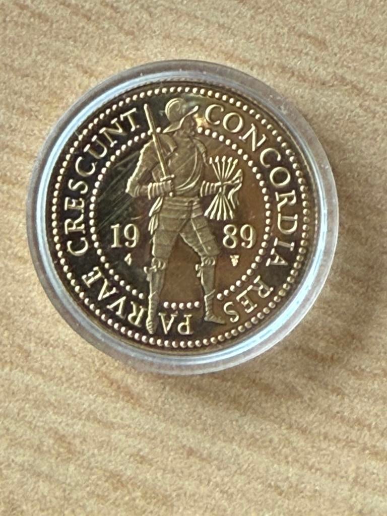 Dubbel gouden Dukaat 1989, Postzegels en Munten, Munten | Nederland, Koningin Beatrix, Losse munt, Goud, Overige waardes