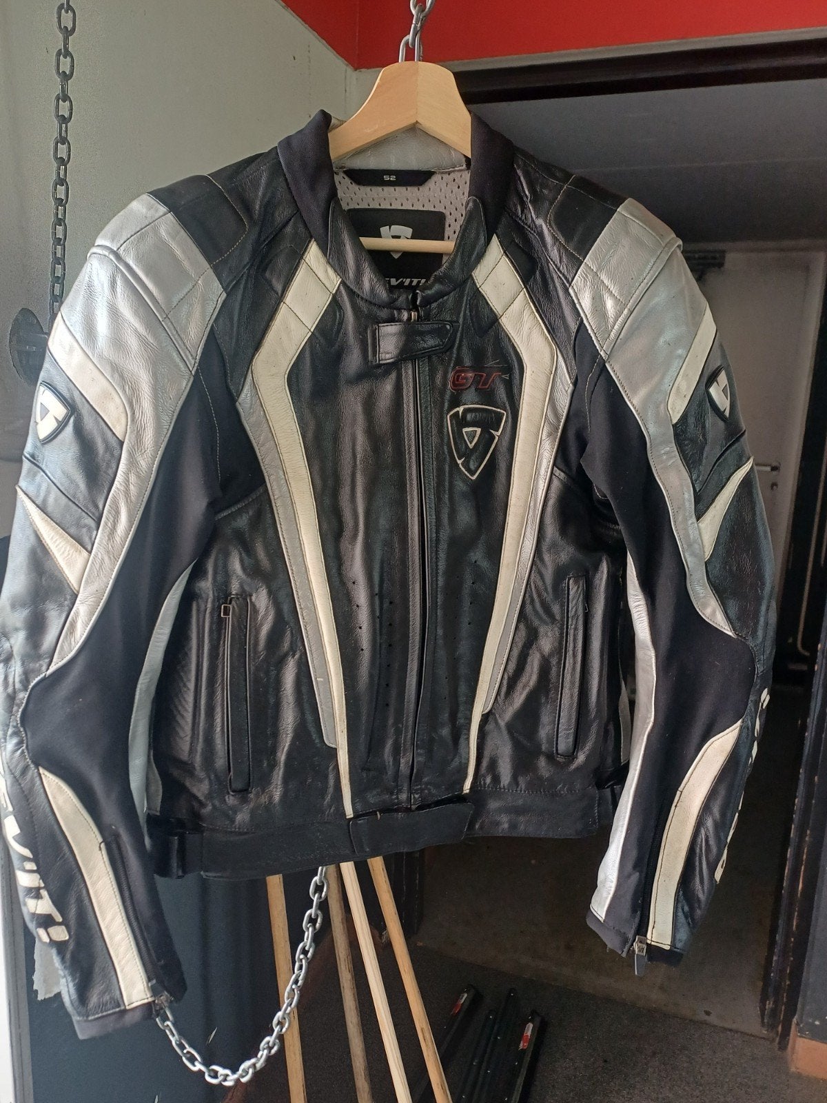 Leren motorjas Revit GT maat 52, Motoren, Revit, Heren, Jas | leer, Ophalen of Verzenden