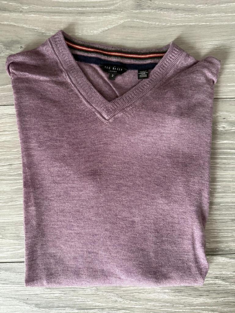 4 x Ted Baker Pullover (maat 2 = S), Kleding | Heren, Ophalen of Verzenden, Zo goed als nieuw, Paars