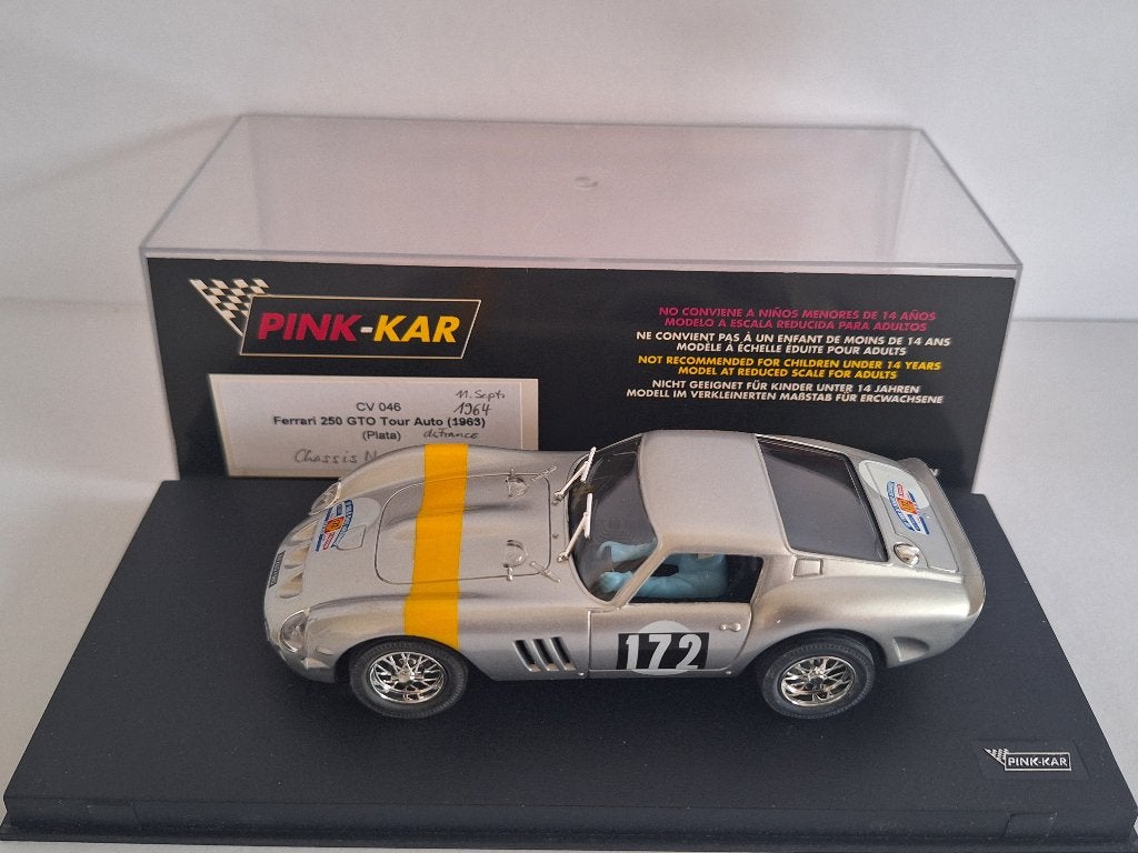 Pink Kar Ferrari 250 Gto Tour Auto 1963 CV46, Overige merken, Racebaan, Ophalen of Verzenden, Pink kar