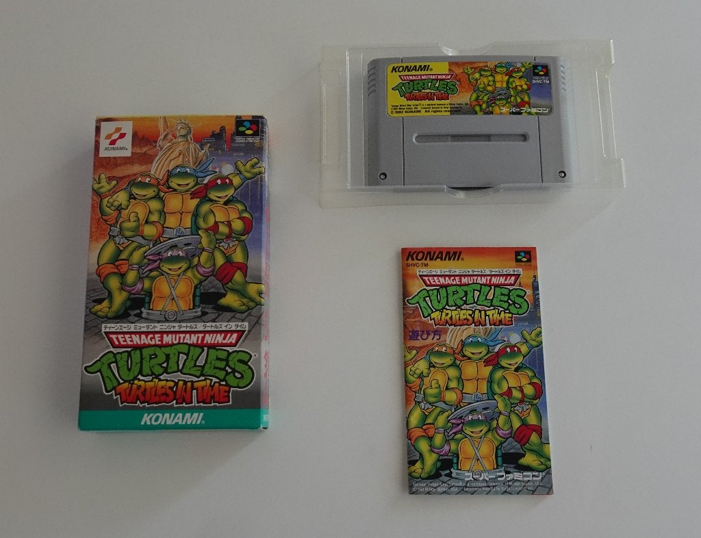 Turtles In Time compleet voor Super Famicom, Ophalen, Vechten, 2 spelers, Zo goed als nieuw