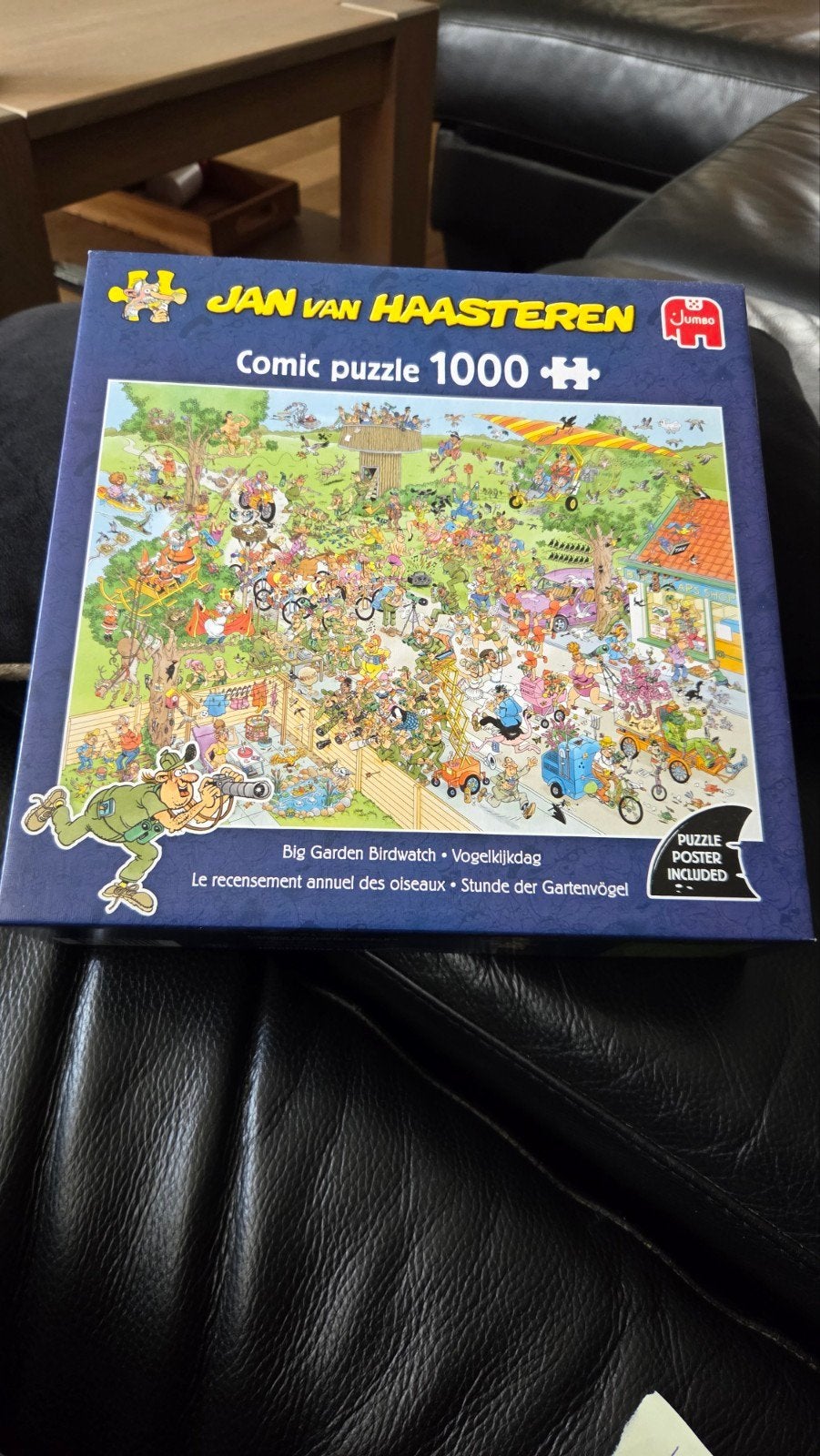 Jan van Haasteren Comic Puzzel 1000 Stukjes - Vogelkijkdag, Ophalen, 500 t/m 1500 stukjes, Zo goed als nieuw, Legpuzzel