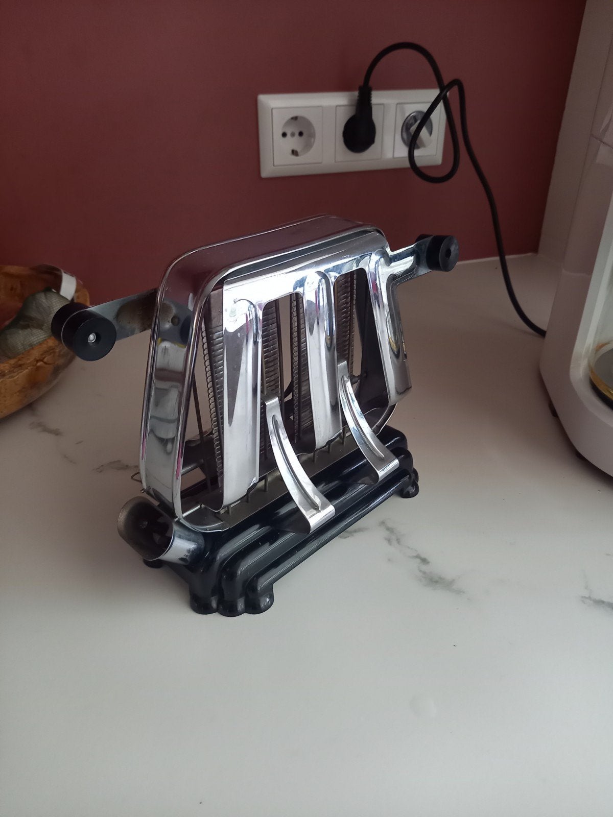Vintage Broodrooster Elektermax - Werkend met snoer, Witgoed en Apparatuur, Broodroosters, Ophalen of Verzenden, Gebruikt