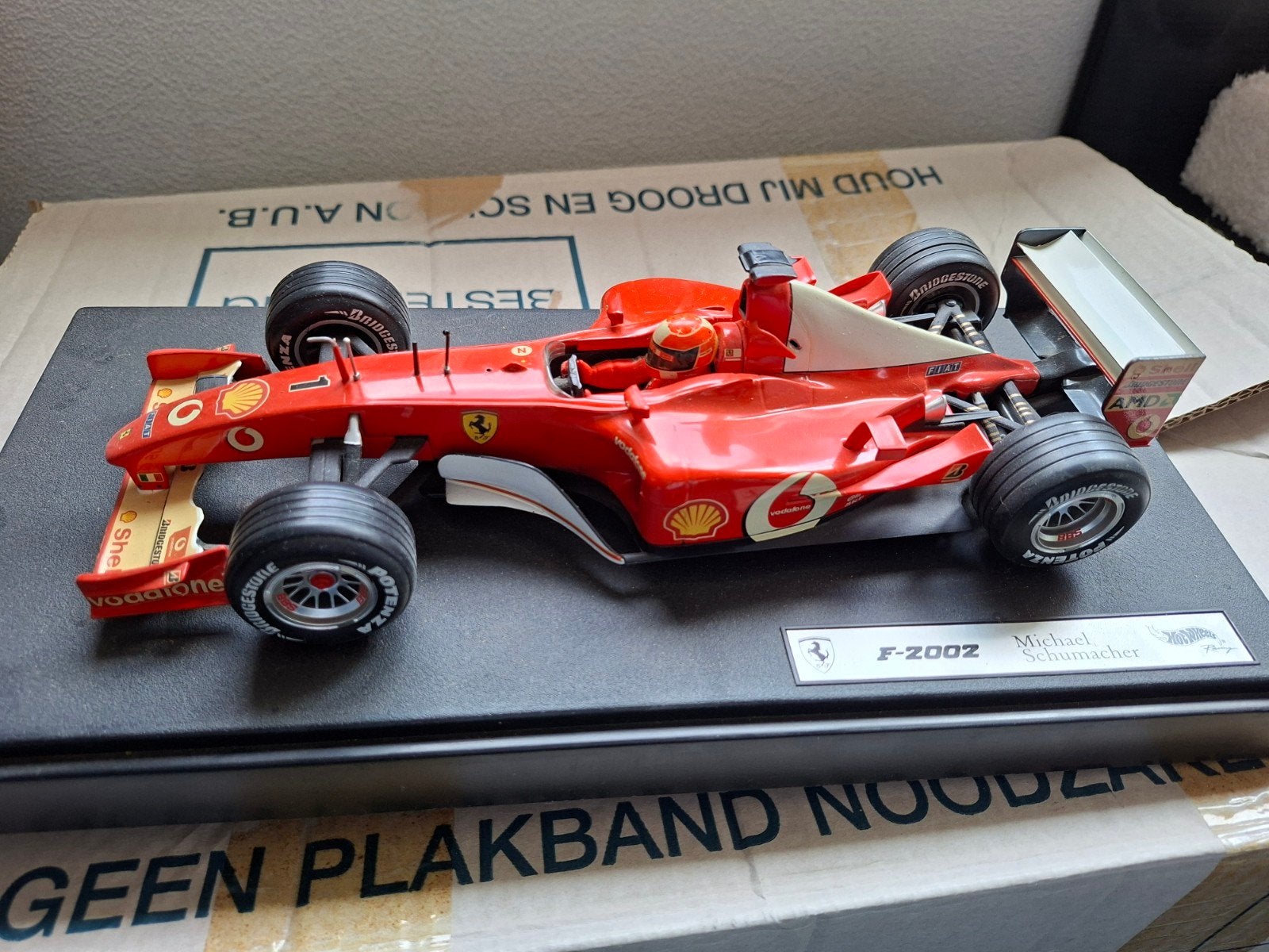 Ferrari F2002 M. Schumacher schaal 1:18 modelauto, Ophalen, Gebruikt, Auto, Overige merken