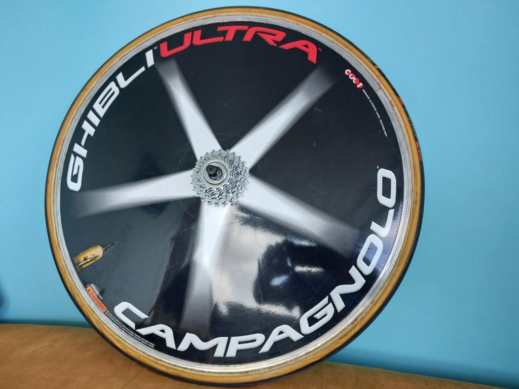 DISC WHEEL CAMPAGNOLO GHIBLI ULTRA dicht achterwiel racefiet, Ophalen of Verzenden, Overige typen