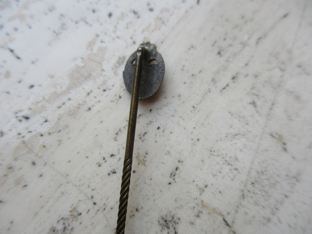 Miniatuurpin PAB 9mm zink (1), Verzamelen, Ophalen of Verzenden, Landmacht, Duitsland, Lintje, Medaille of Wings
