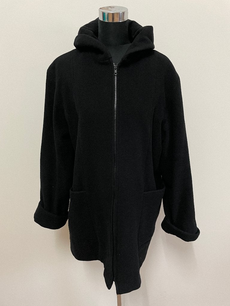Jas40 - Zwarte Milo Coats wollen winterjas maat 40 (1), Ophalen of Verzenden, Zo goed als nieuw, Maat 38/40 (M), Zwart