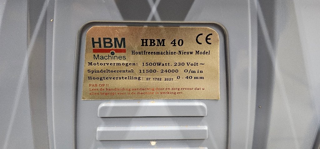 HBM 40 Hout freesmachine - Houtfreesmachine 230 Volt, Ophalen of Verzenden, Zo goed als nieuw, 1200 watt of meer, Overige typen