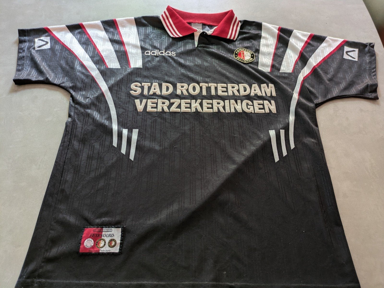 Voetbalshirt Feyenoord vintage shirt 1996 Zeldzaam, Maat XL, Ophalen of Verzenden, Zo goed als nieuw, Shirt