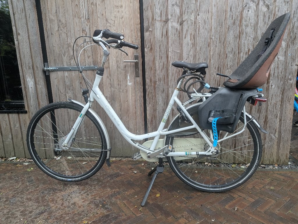 Gazelle Bloom damesfiets | moederfiets incl. Thule Yepp, Ophalen, Gebruikt, Versnellingen, 56 cm of meer