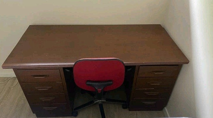 GRATIS OPHALEN 25 of 26 SEPT Antiek/brocante bureau met, Antiek en Kunst, Ophalen