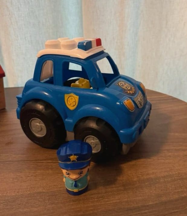 Brandweer auto met poppetje, Ophalen, Gebruikt