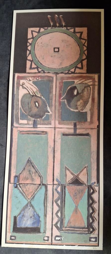 Jeroen Krabbé - Bunlap Shield, Litho nr. 35, Antiek en Kunst, Kunst | Litho's en Zeefdrukken, Ophalen of Verzenden