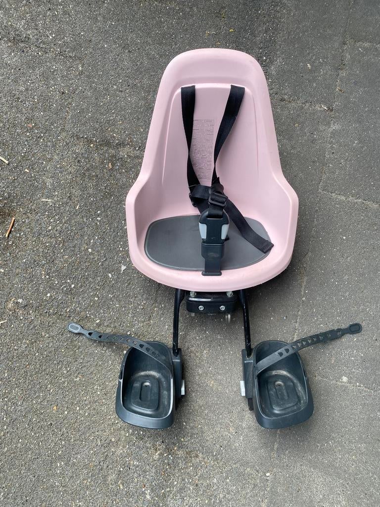 Bobike Go fietsstoeltje voorzitje Pink, Ophalen, Gebruikt, Voetsteuntjes