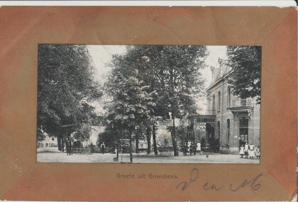 Oude ansichtkaart Groesbeek - Hotel De Oude Molen, Verzenden, Voor 1920, Gelopen, Gelderland