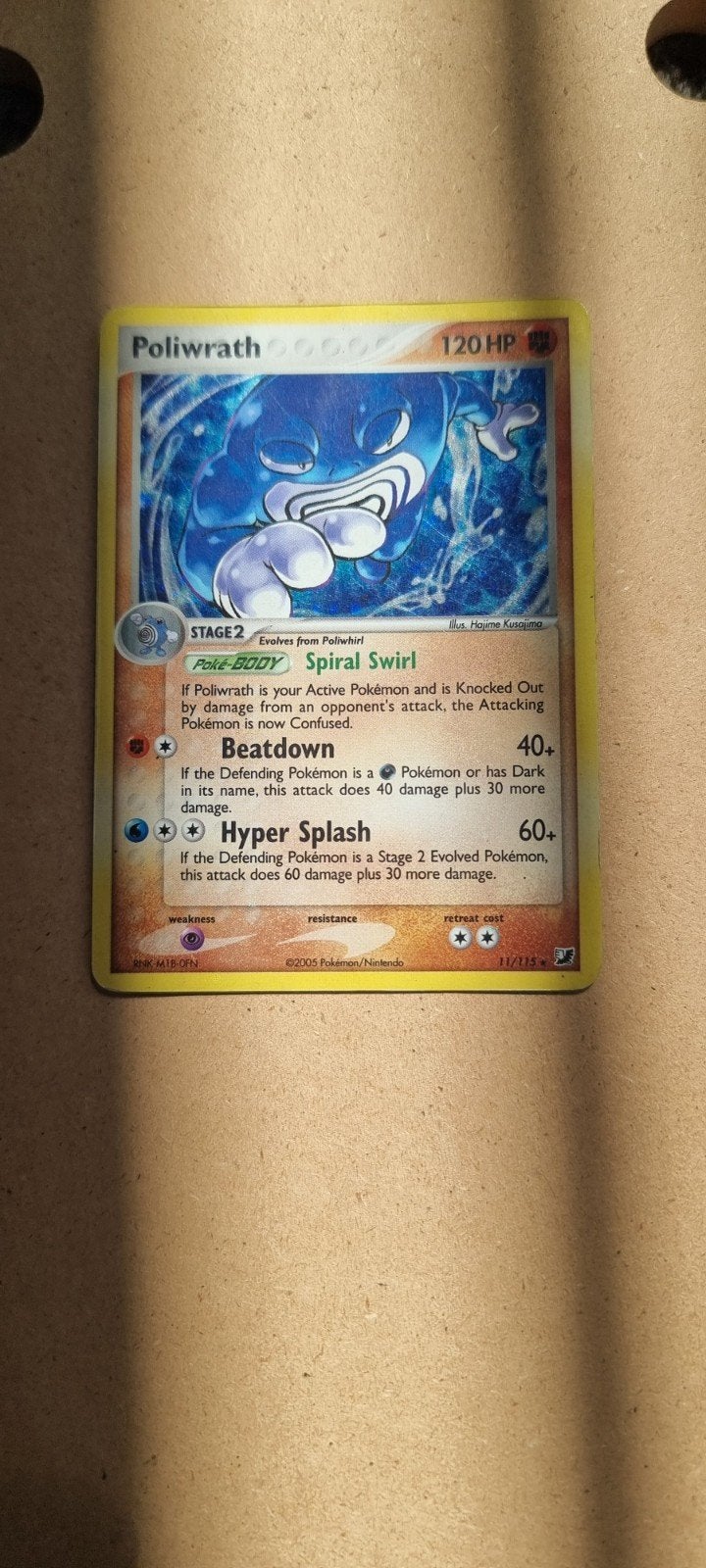 Poliwrath 11/115 holo, Postzegels en Munten, Postzegels | Nederland, Ophalen of Verzenden