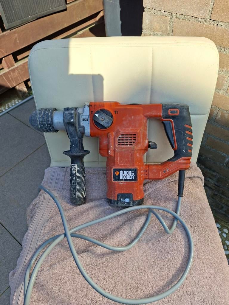 Black & Decker Boorhamer met defect, werkt wel, Doe-het-zelf en Verbouw, Gereedschap | Boormachines, Gebruikt, Boor- en/of Breekhamer