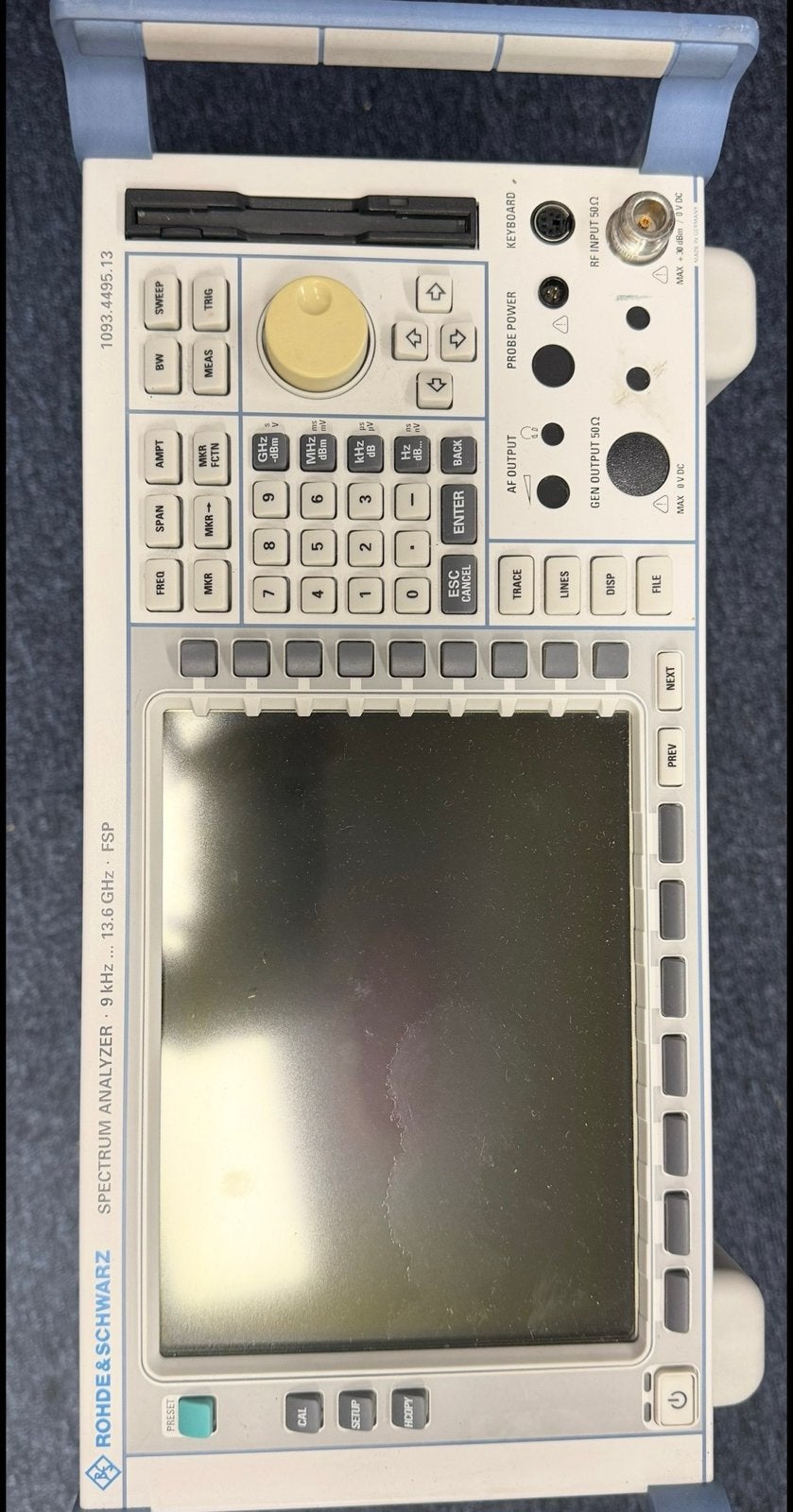 Rohde & Schwarz FSP Spectrum Analyzer 9 kHz - 13.6 GHz, Ophalen