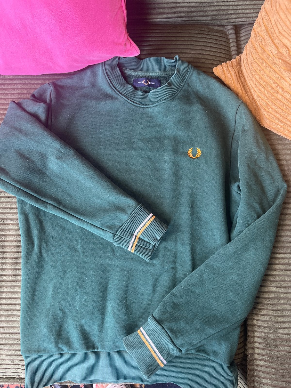 Fred Perry trui maat S, Ophalen of Verzenden, Zo goed als nieuw, Maat 46 (S) of kleiner, Groen