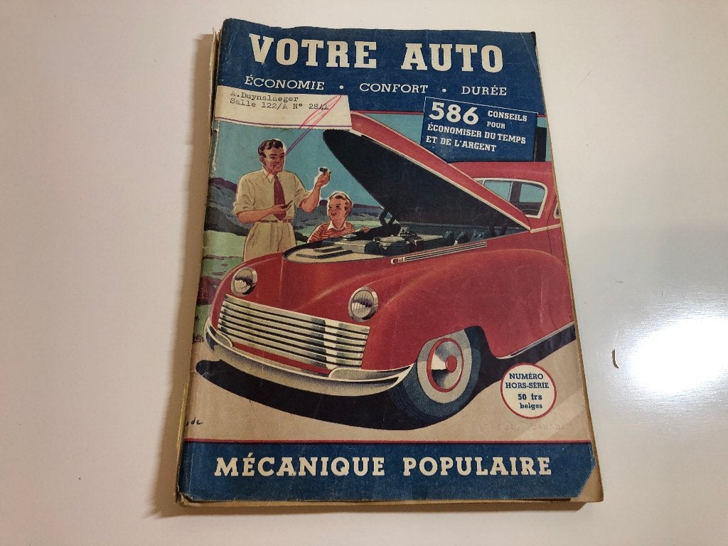 B934 Votre Auto Autotijdschrift Frans Jaren vijftig, Ophalen of Verzenden, Gelezen, Algemeen