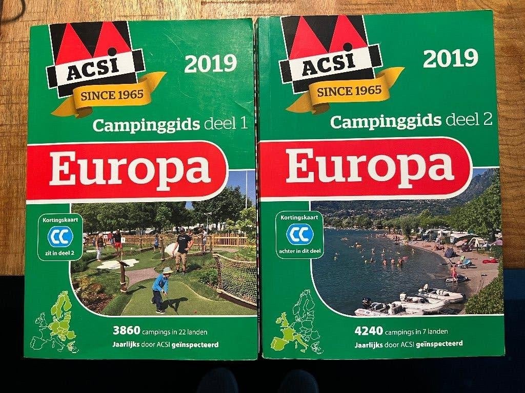 ACSI Campinggids Europa 2019 - Deel 1 & 2, Ophalen of Verzenden, Gelezen, Europa overig