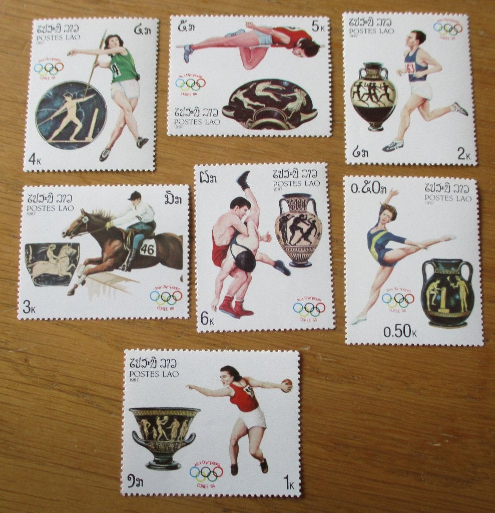 Laos, serie Olympische Zomerspelen 1988, Verzenden, Postfris, Sport