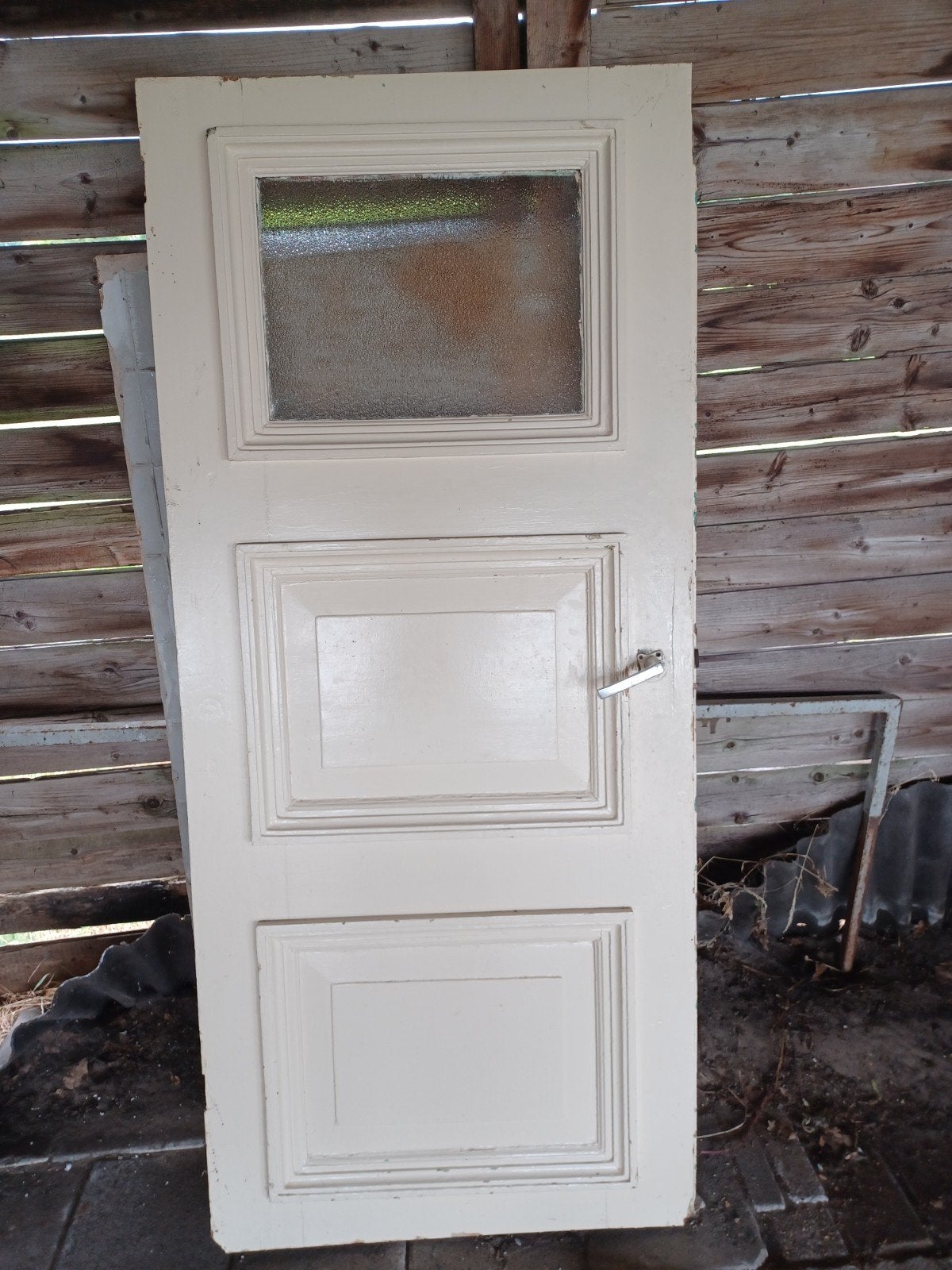 Deur met panelen en glas, Ophalen, 80 tot 100 cm, Binnendeur, Minder dan 200 cm