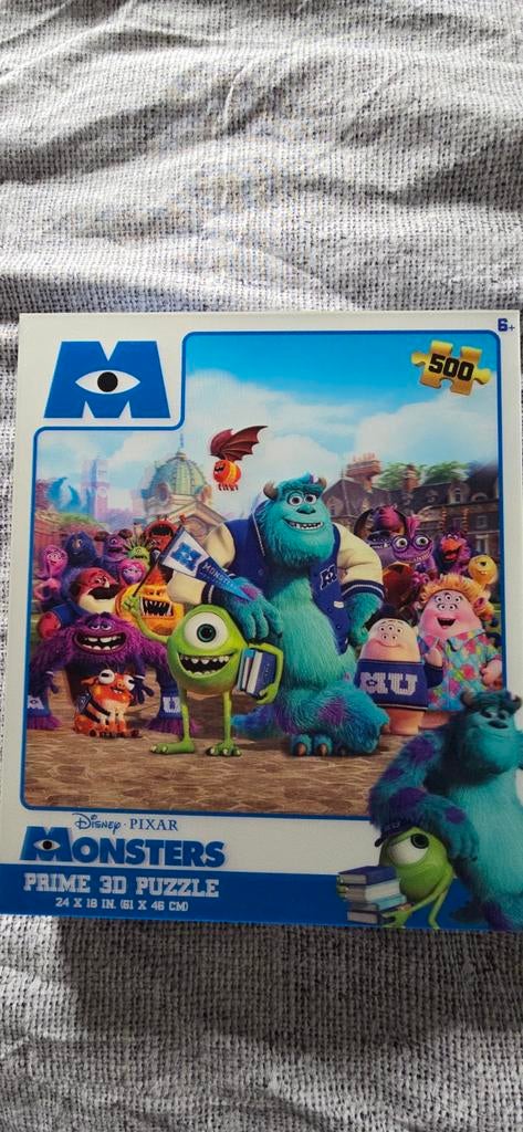 Disney Pixar Puzzel Collectie: Monsters & Co, Panorama, Cars, Ophalen of Verzenden, Meer dan 50 stukjes, Gebruikt, 6 jaar of ouder