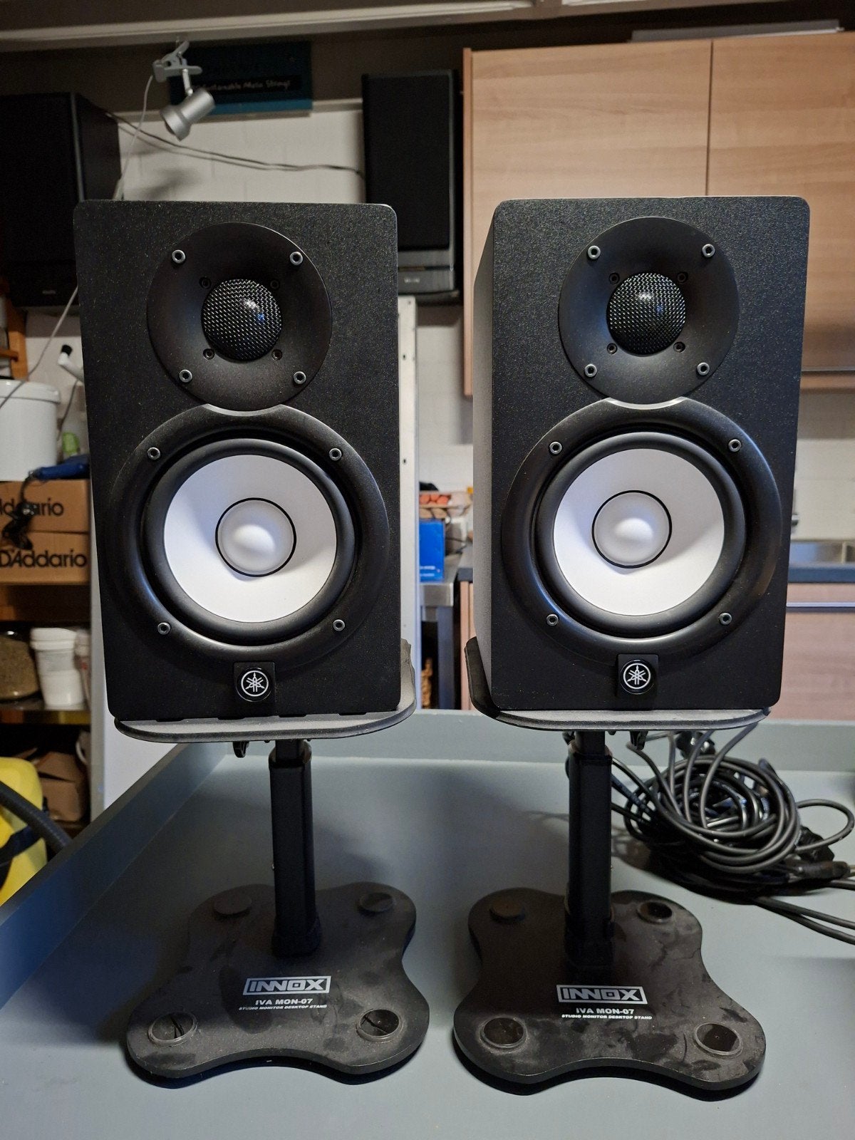 Yamaha HS5 studio monitors met voet, Ophalen, Front, Rear of Stereo speakers, Overige merken